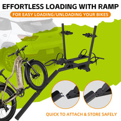 Vantana Premium Stable E-Bike Hitch Rack | Exclusive 15in Anti-Collision Space & Anti-Wobble Tech
