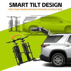 Vantana Premium Stable E-Bike Hitch Rack | Exclusive 15in Anti-Collision Space & Anti-Wobble Tech
