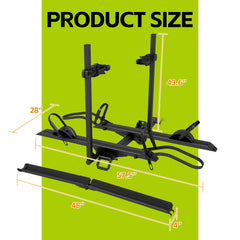 Vantana Premium Stable E-Bike Hitch Rack | Exclusive 15in Anti-Collision Space & Anti-Wobble Tech