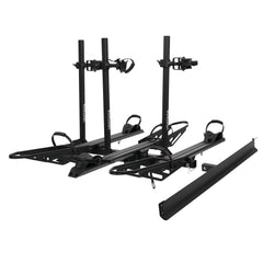 Vantana 3-Bike Electric Hitch Bike Rack | 250LBS Load Capacity with Built-In Loading Ramp, Foldable 2" Hitch Mount for E-Bikes & Regular Bikes, RV Compatible