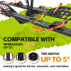 Flex Pro Hitch Bike Rack with Lock