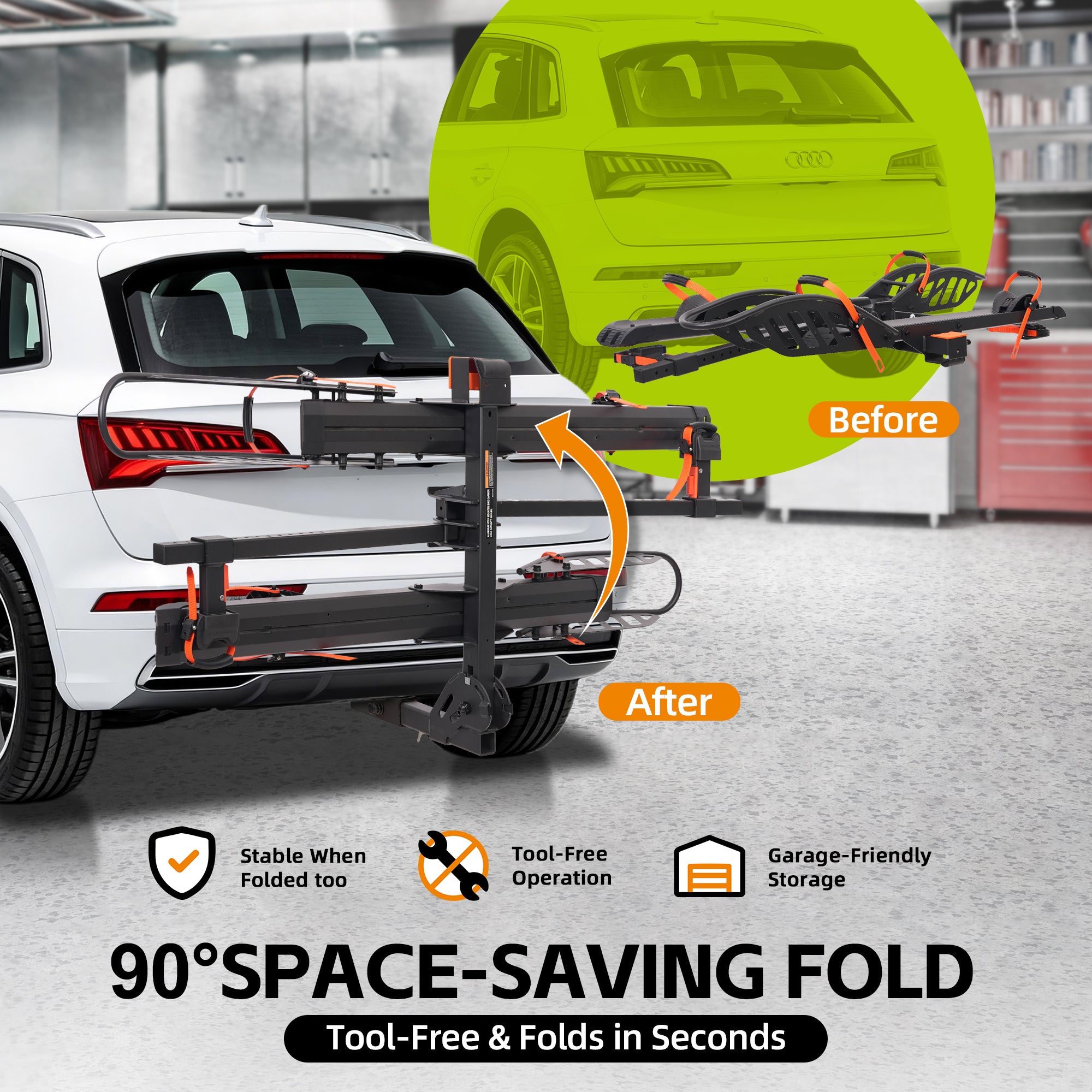 Flex Pro Hitch Bike Rack with Lock – Vantana